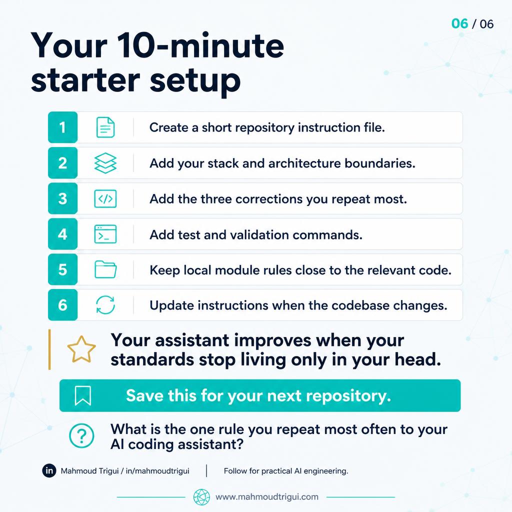 Start with what you correct most often — slide 6