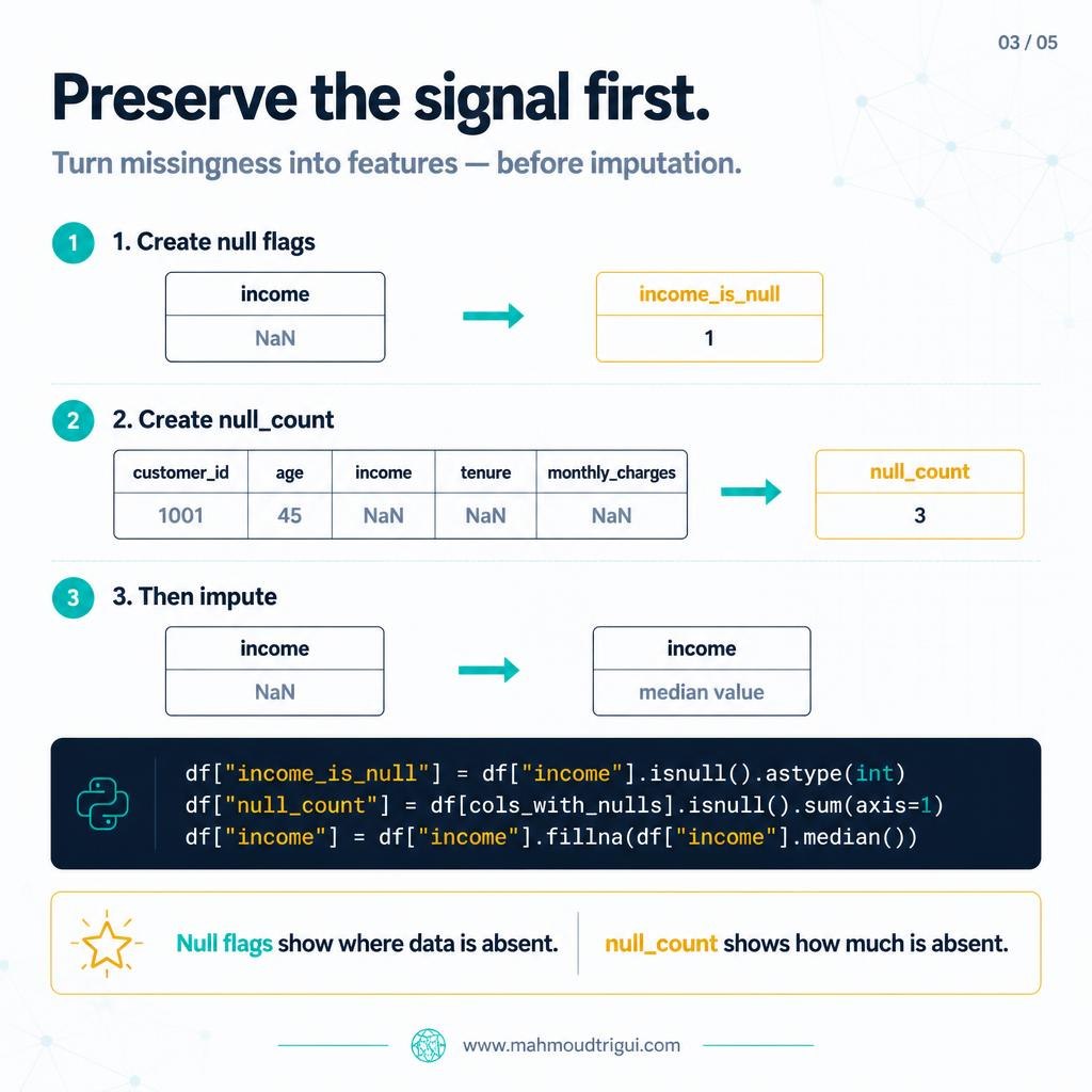 Preserve the signal first — slide 3